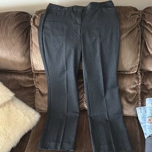 Express Editor size 8 pants dark gray and black striped gently used